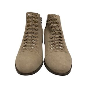 Kiub Nico Solid Taupe Suede Ankle Boots